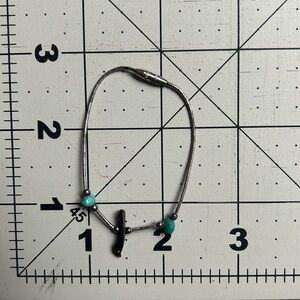 Native American Sterling Fetish Birds Liquid Silver Child’s Bracelet